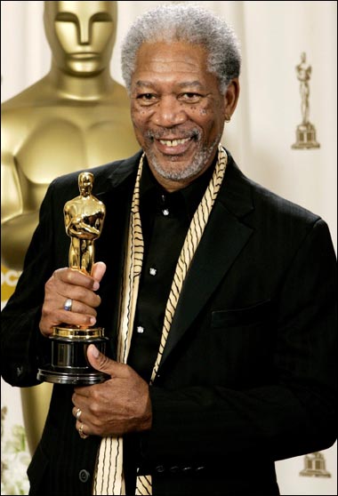 Morgan Freeman with oscar