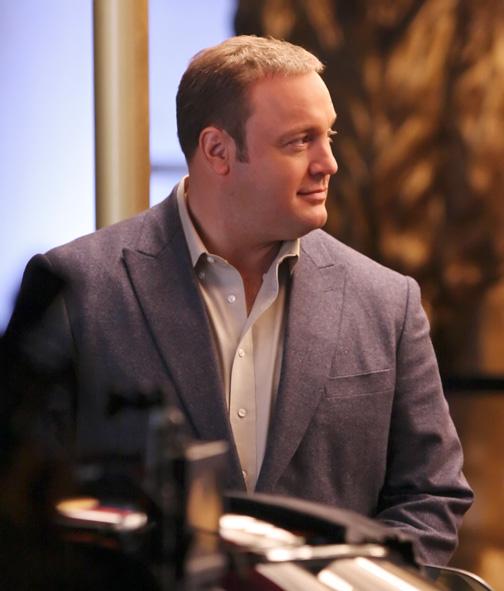 Kevin James dressed up at the Fairmont Copley