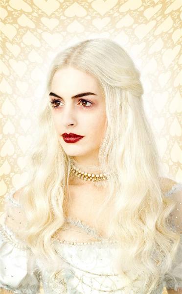 Anne Hathaway is icy as The White Queen in Tim Burton's Alice In Wonderland