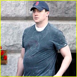 Brendan Frasier in Boston - July 2009 - filming Furry Vengeance