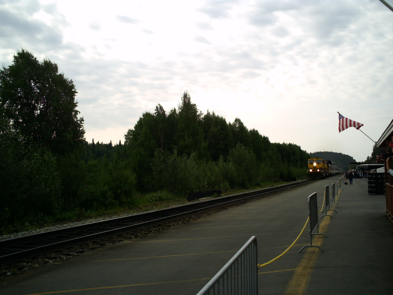 Alaska Railroad - Denali Star - coming in to Talkeetna