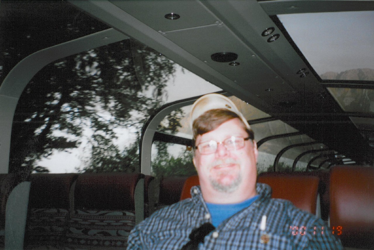 Roland on board the Denali Star
