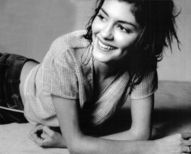 Audrey Tautou casual smiles