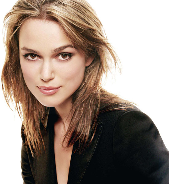 Keira Knightly - smiles in black top