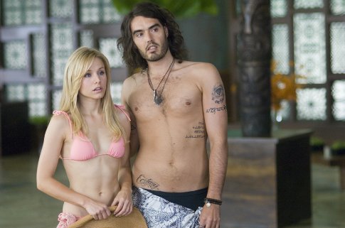 Kristen Bell in a bikini, Russell Brand from Forgetting Sarah Marshall