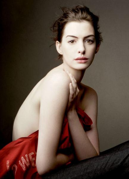 Anne Hathaway - semi nude pose
